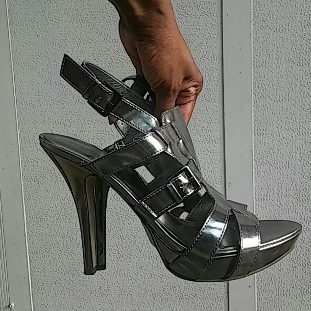 Silver sandals